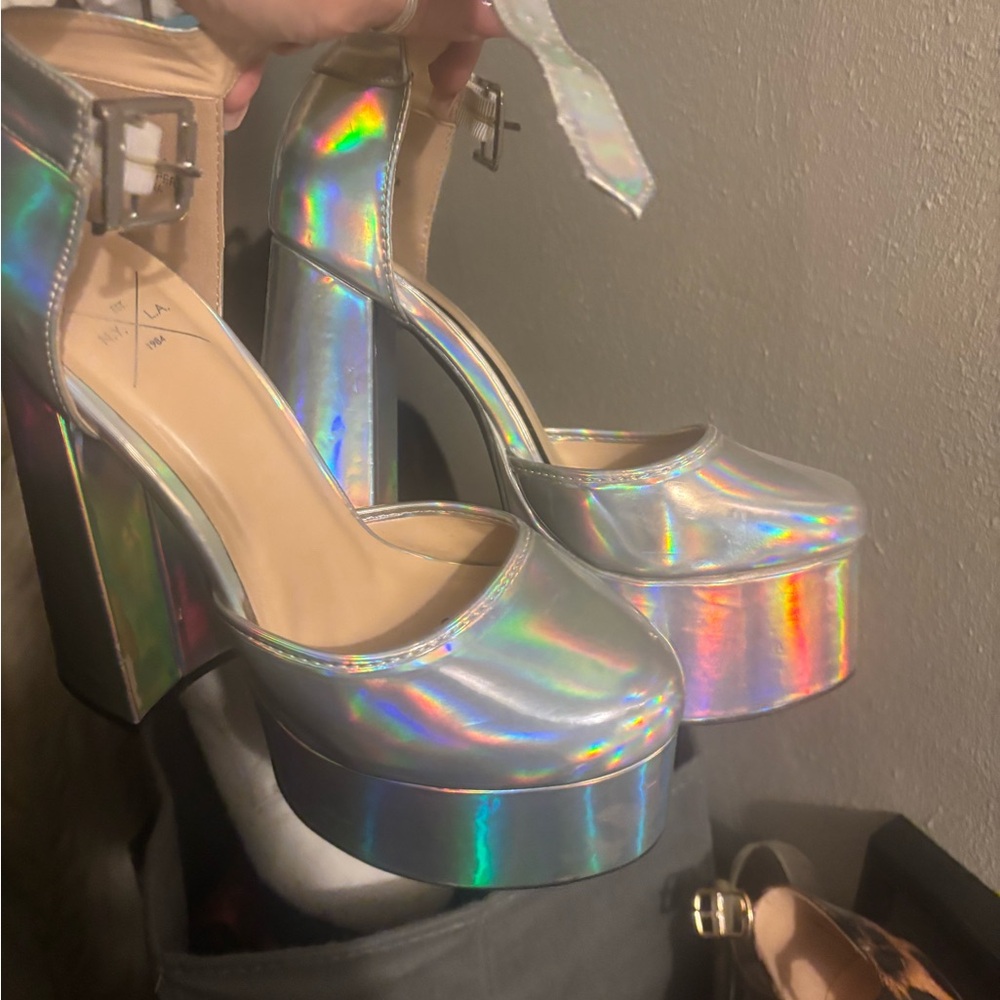 Holographic Platform Heels